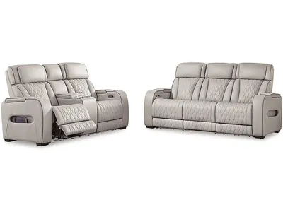 Boyington Power Reclining Sofa and Loveseat - Alternative View
