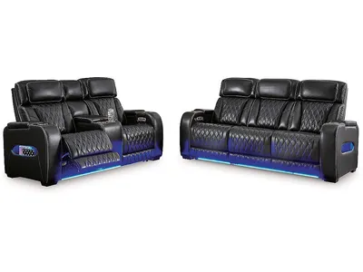 Boyington Power Reclining Sofa and Loveseat - Alternative View
