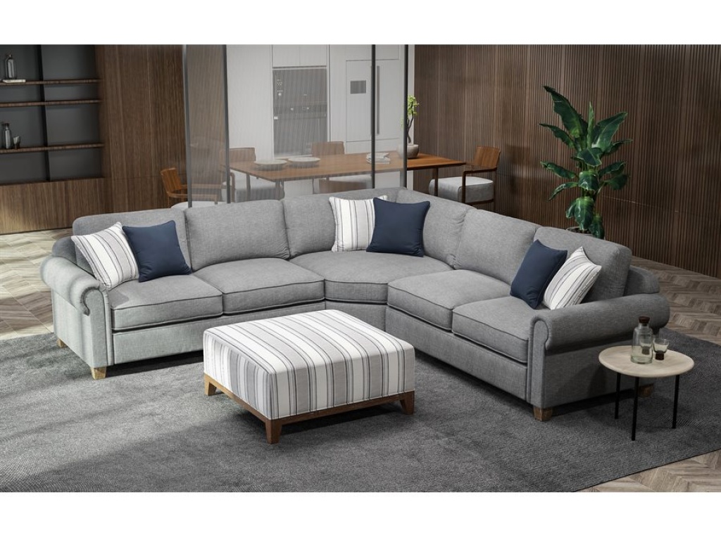 Sasha-Sectional W / 6 Pillows-Grey - image 7