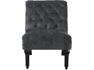 Armless Accent Chair-Dark Grey - Alternative View