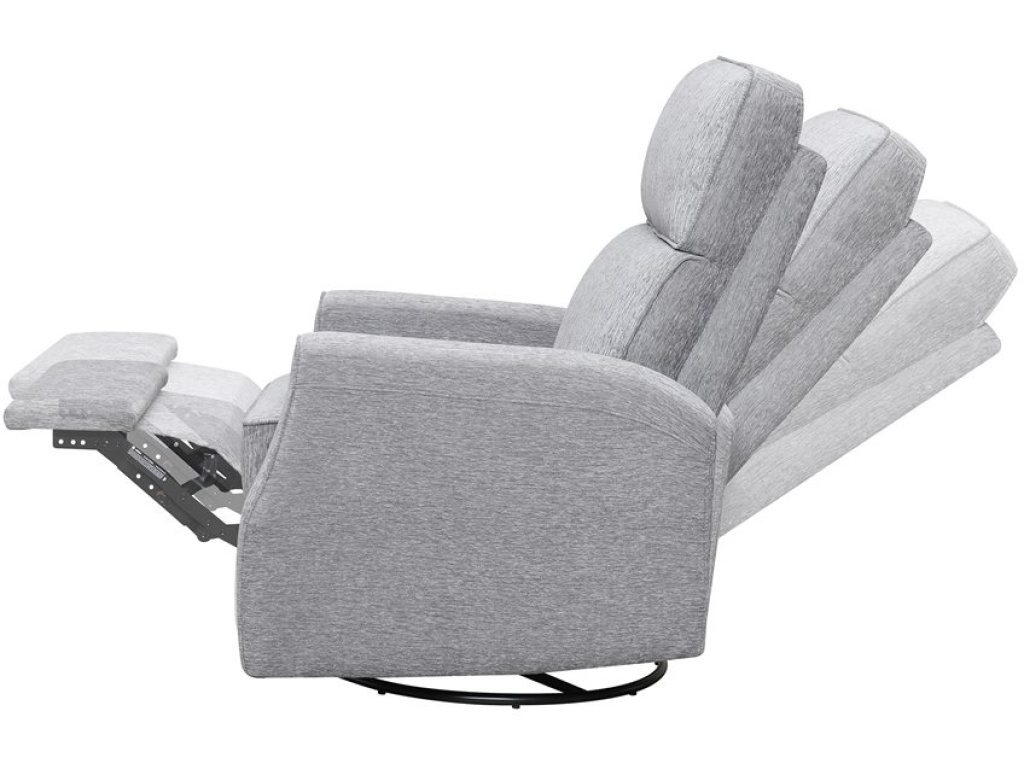 Swivel Glider Recliner-Grey - image 7