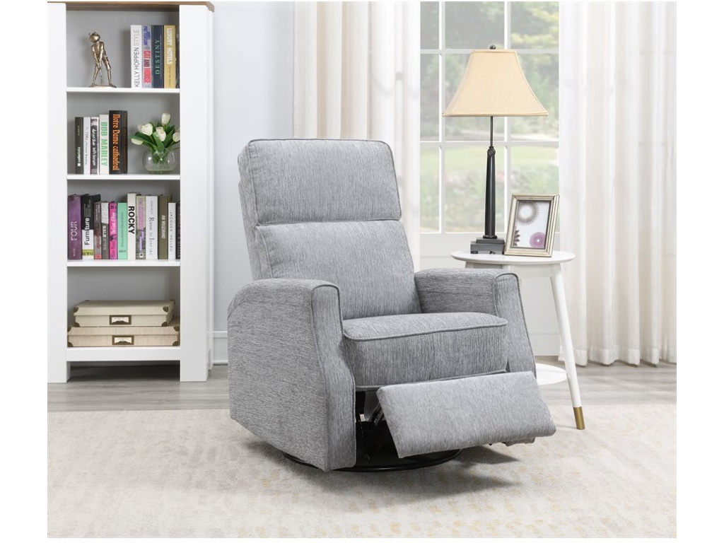 Swivel Glider Recliner-Grey - image 8