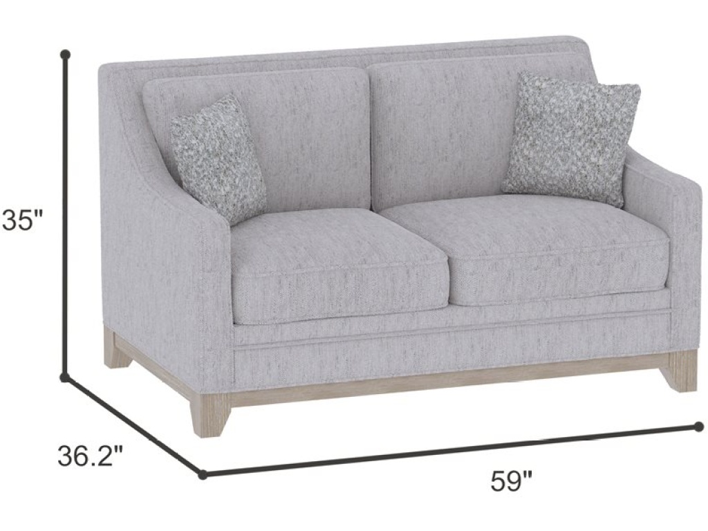 Loveseat W /  2 Pillows - image 5