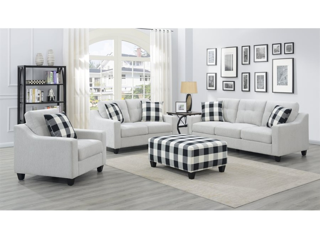 Chair W / 1 Pillow-Beige - image 5