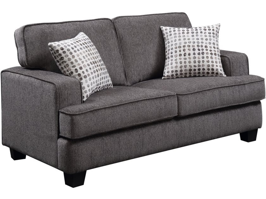 Loveseat W / 2 Pillows-Ink Grey - main image