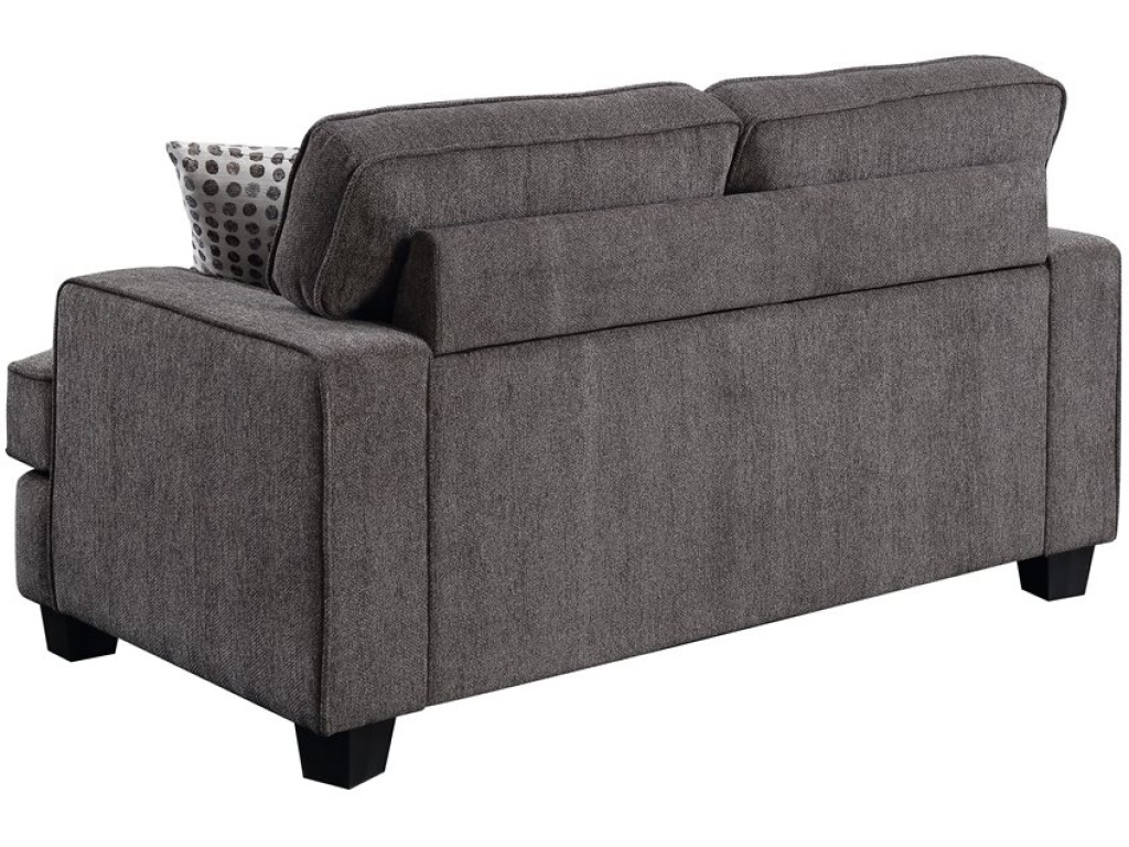 Loveseat W / 2 Pillows-Ink Grey - image 1