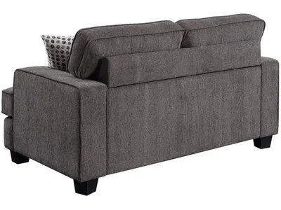 Loveseat W / 2 Pillows-Ink Grey - Alternative View