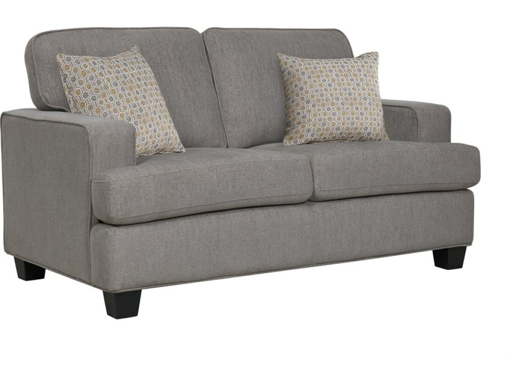 Loveseat W / 2 Pillows-Light Grey - main image