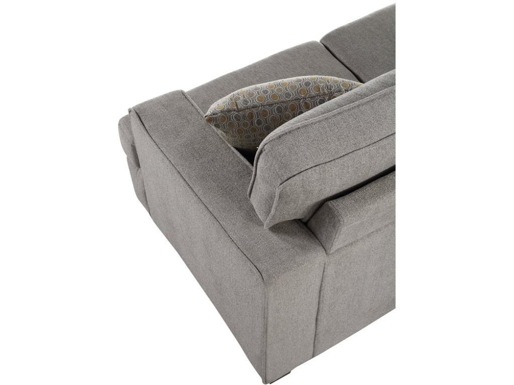 Loveseat W / 2 Pillows-Light Grey - image 6