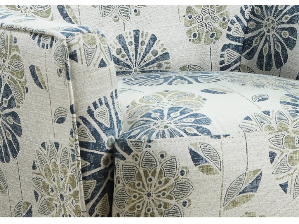 Accent Chair-Teal Multi - image 3
