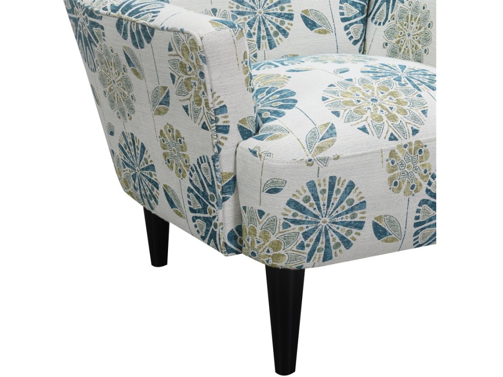 Accent Chair-Teal Multi - image 4