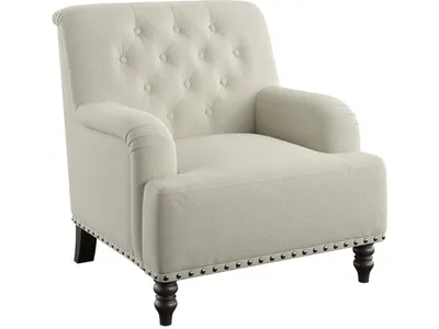Accent Chair - Tan Herringbone