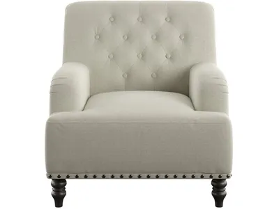 Accent Chair - Tan Herringbone