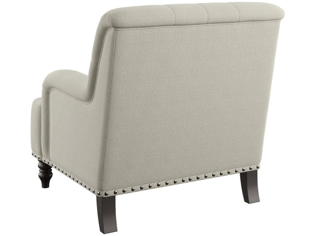 Accent Chair - Tan Herringbone - image 3