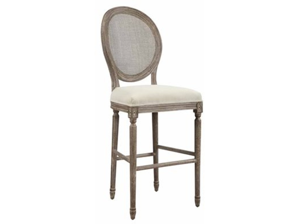 Upholstered 30'' Barstool-Cream - main image