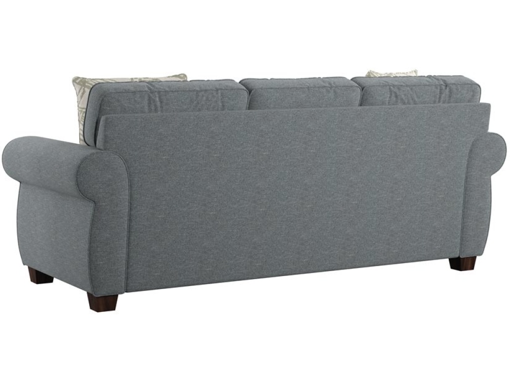 Complete Sofa W / 4 Accent Pillows & 1 Kidney Pillow - Blue - image 3