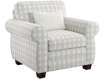 Complete Chair W / 1 Kidney Pillow -Tan Print