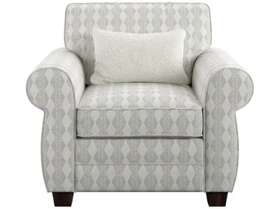 Complete Chair W / 1 Kidney Pillow -Tan Print - Alternative View