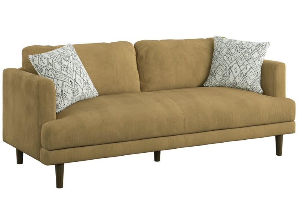 Sofa W / 2 Pillows- Mustard - main image