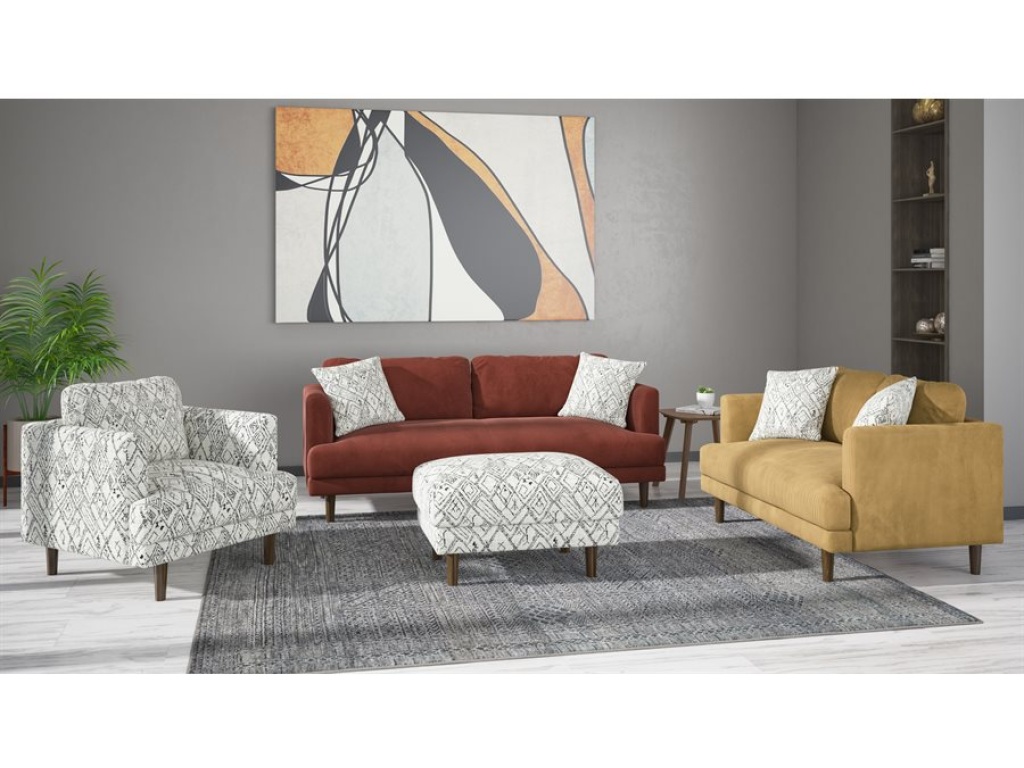 Sofa W / 2 Pillows-Rust - image 6