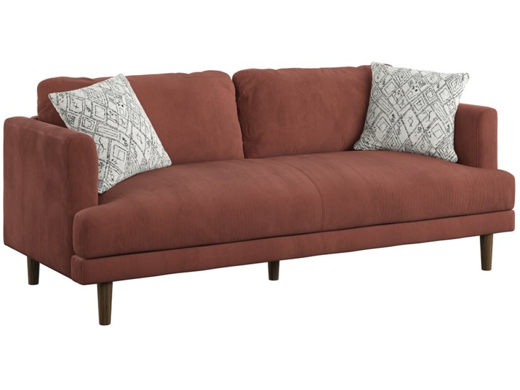 Sofa W / 2 Pillows-Rust - main image