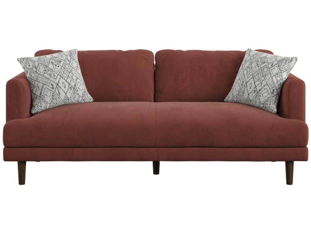 Sofa W / 2 Pillows-Rust - image 1
