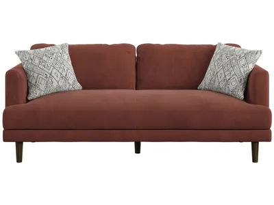 Sofa W / 2 Pillows-Rust - Alternative View