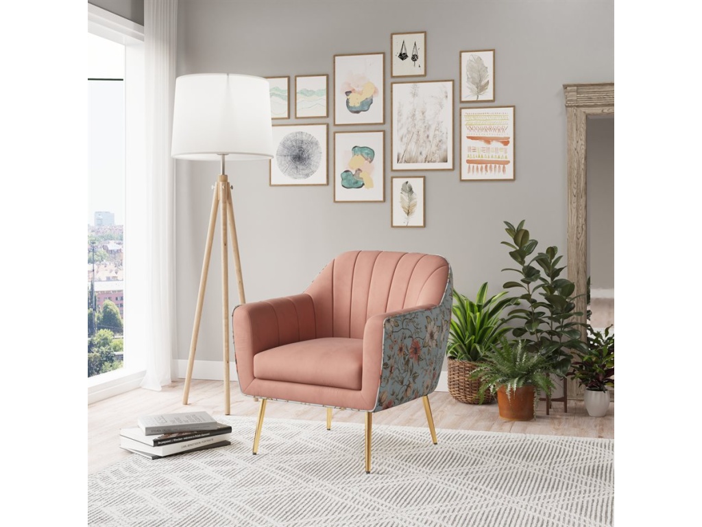 Accent Chair - Recycled Pink / Floral - image 5
