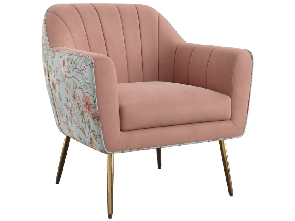Accent Chair - Recycled Pink / Floral - main image