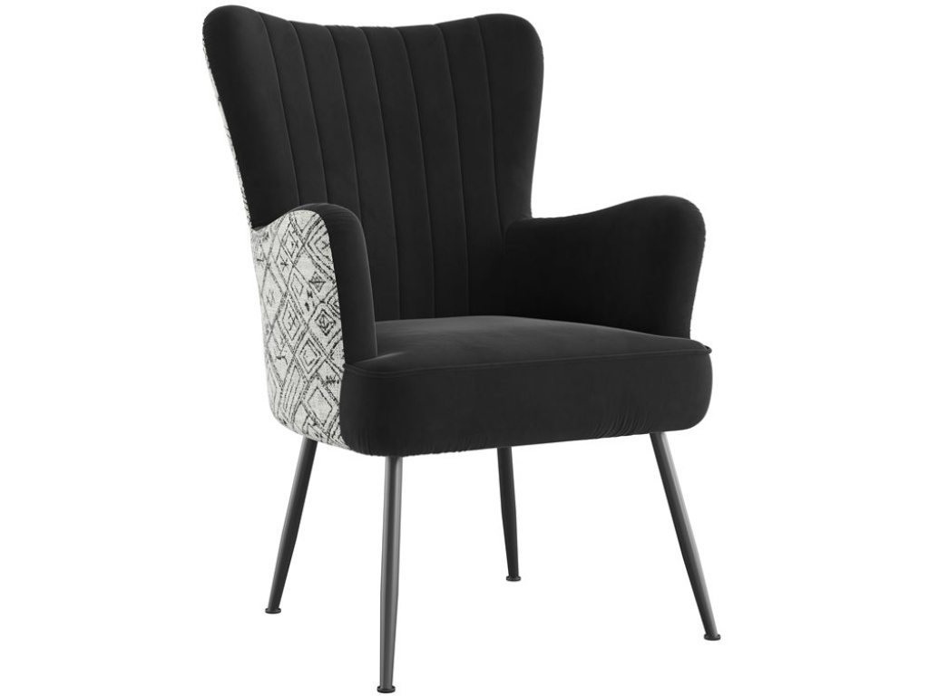 Accent Chair - Recycled Black / Boho - main image