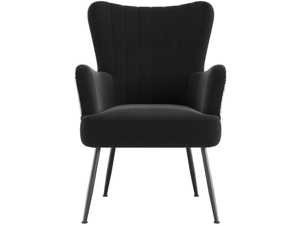 Accent Chair - Recycled Black / Boho - image 1