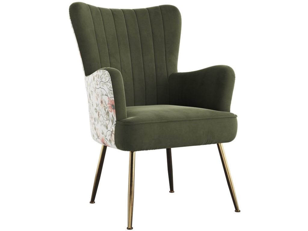 Accent Chair - Recycled Green / Floral - main image
