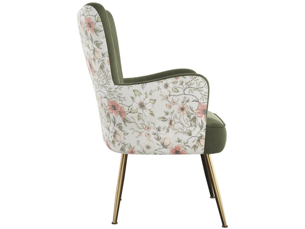 Accent Chair - Recycled Green / Floral - image 2