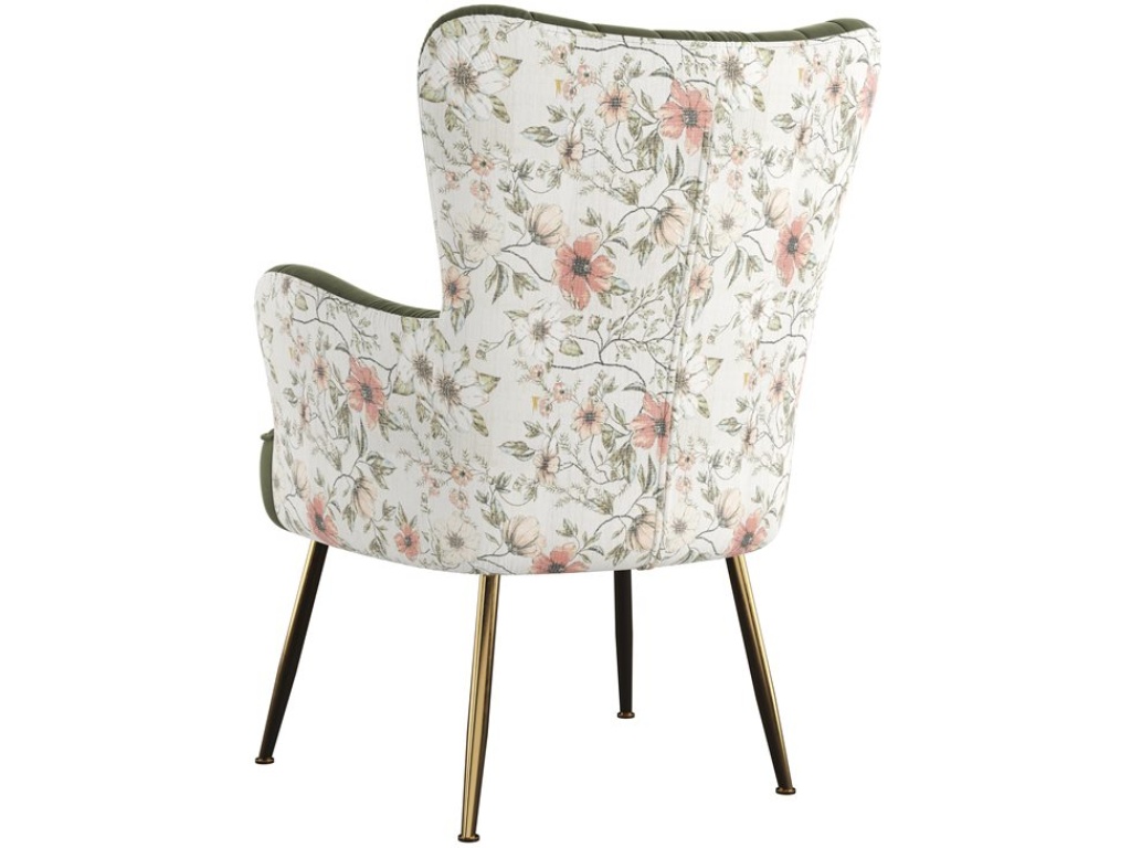 Accent Chair - Recycled Green / Floral - image 3