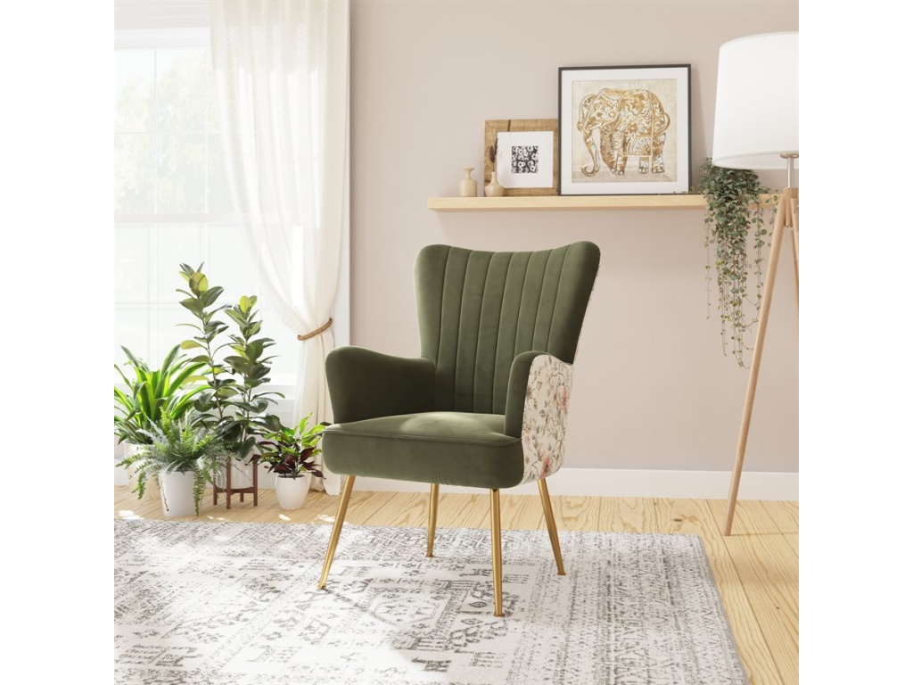 Accent Chair - Recycled Green / Floral - image 6