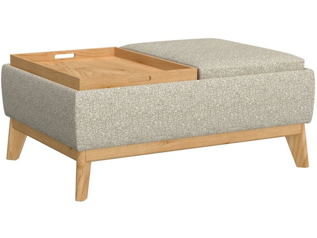 Ottoman W /  Storage And Trays - Grey - main image