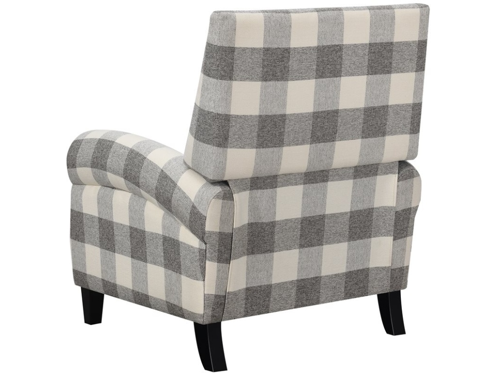 Push Back Chair-Grey Plaid - image 2