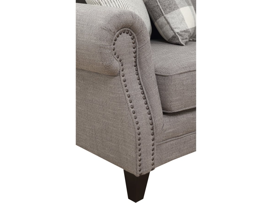 Rsf Corner Sofa W / 4 Pillows-Grey - image 3