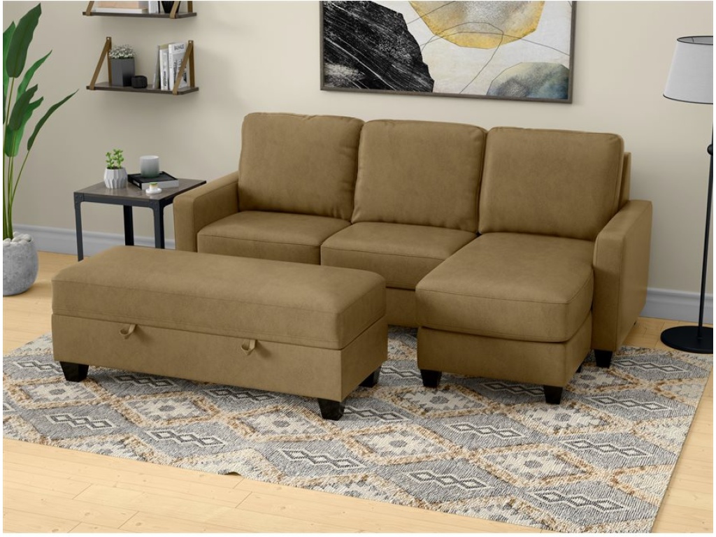 Storage Ottoman - Mocha Pu - image 5
