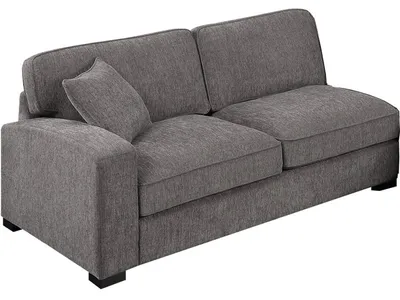 Lsf Loveseat W / 1 Pillow-Dark Grey