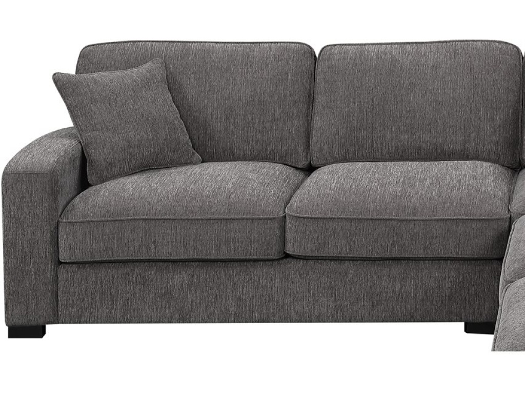 Lsf Loveseat W / 1 Pillow-Dark Grey - image 1