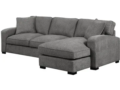 Repose-2Pc Chofa-Lsf Loveseat-Rsf Chaise-Dark Grey