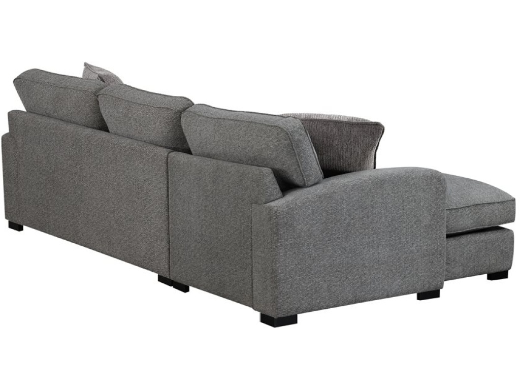Repose-2Pc Chofa-Lsf Loveseat-Rsf Chaise-Dark Grey - image 2
