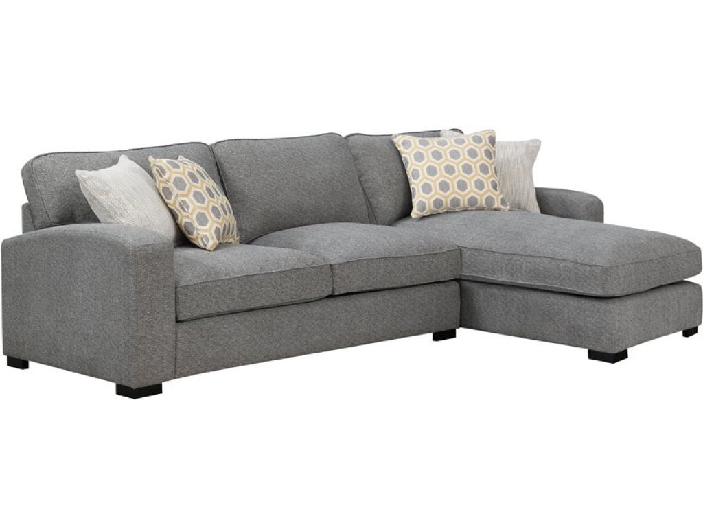 Repose-2Pc Chofa-Lsf Loveseat Rsf Chaise-Light Grey - main image