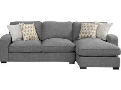 Repose-2Pc Chofa-Lsf Loveseat Rsf Chaise-Light Grey - Alternative View
