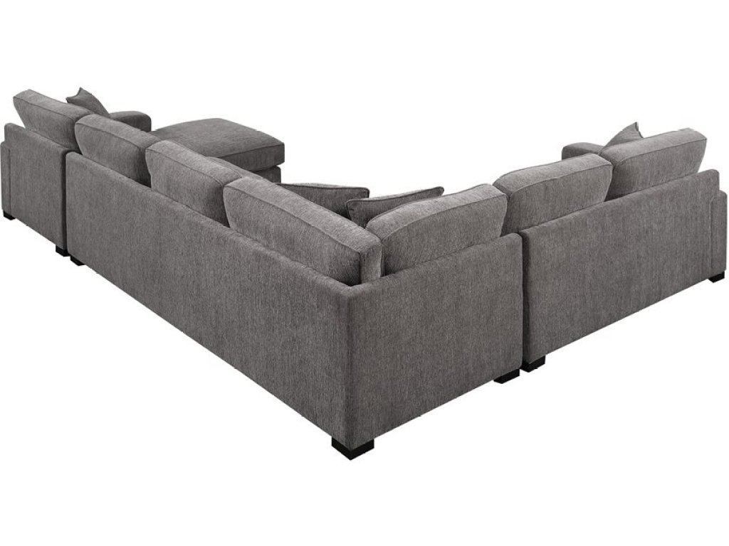 Repose-3Pc Sectional-W / 4 Pillows-Dark Grey - image 1