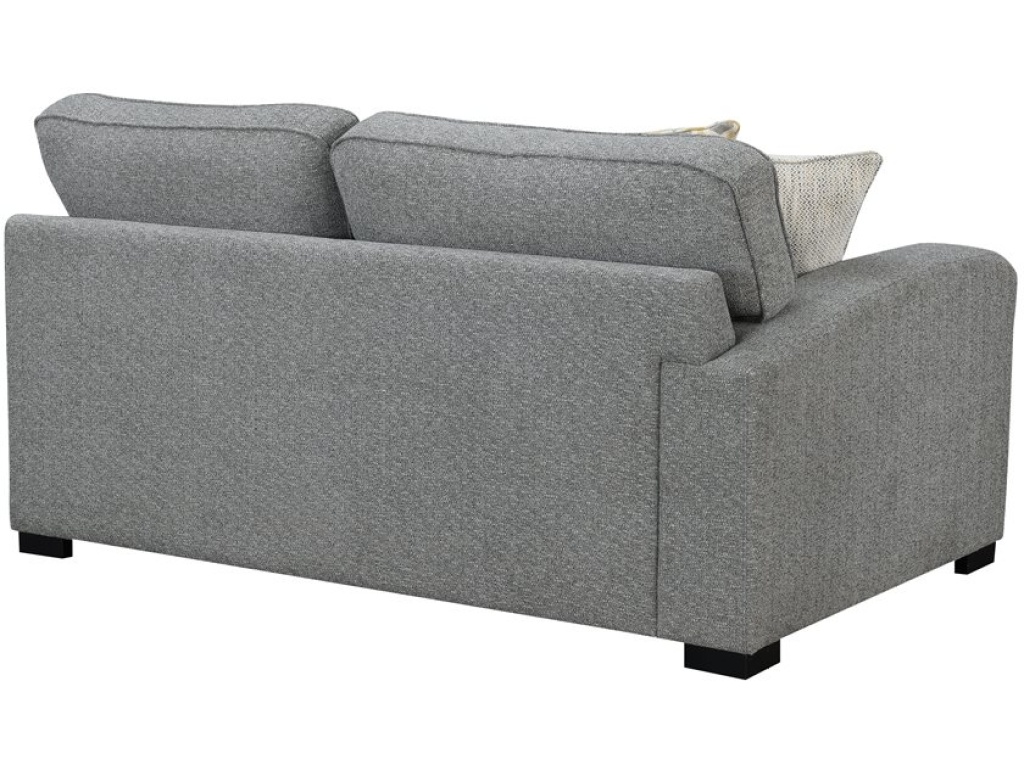 Lsf Loveseat W / 2 Pillows-Light Grey - image 1