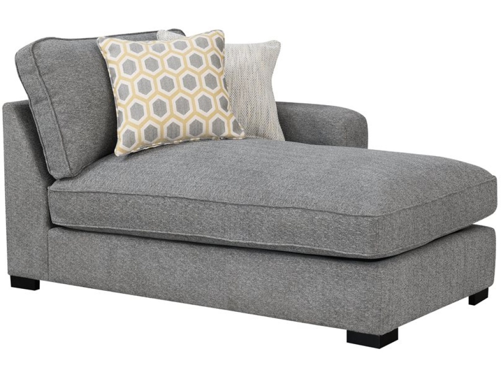 Rsf Chaise W / 2 Pillows-Light Grey - main image