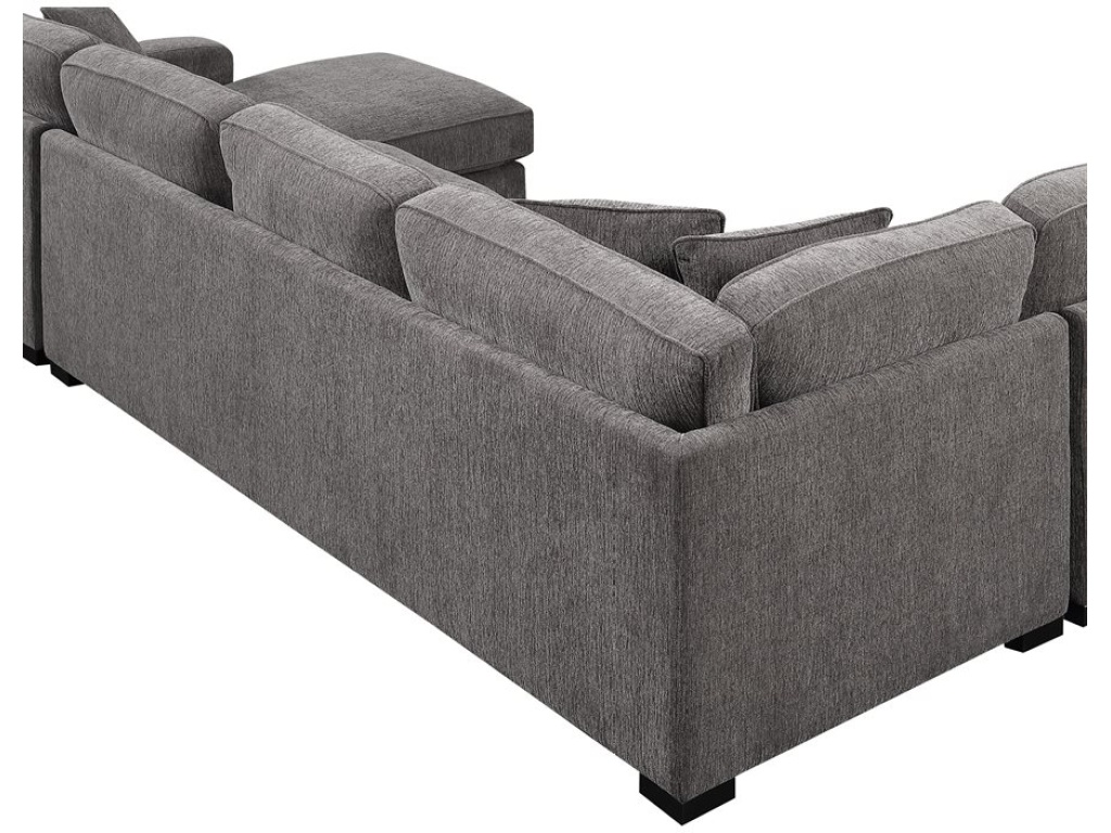 Lsf Corner Sofa W / 2 Pillows-Dark Grey - image 1