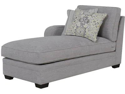 Lsf Chaise W / 2 Pillows-Light Grey - Alternative View